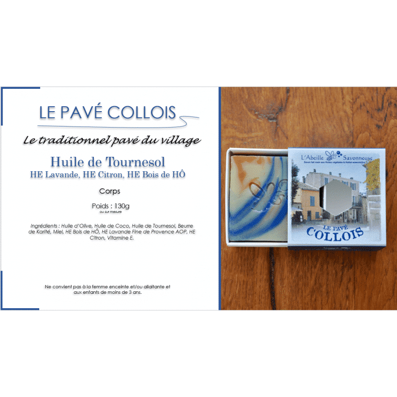 Le Pavé Collois avec description - L'Abeille Savonneuse