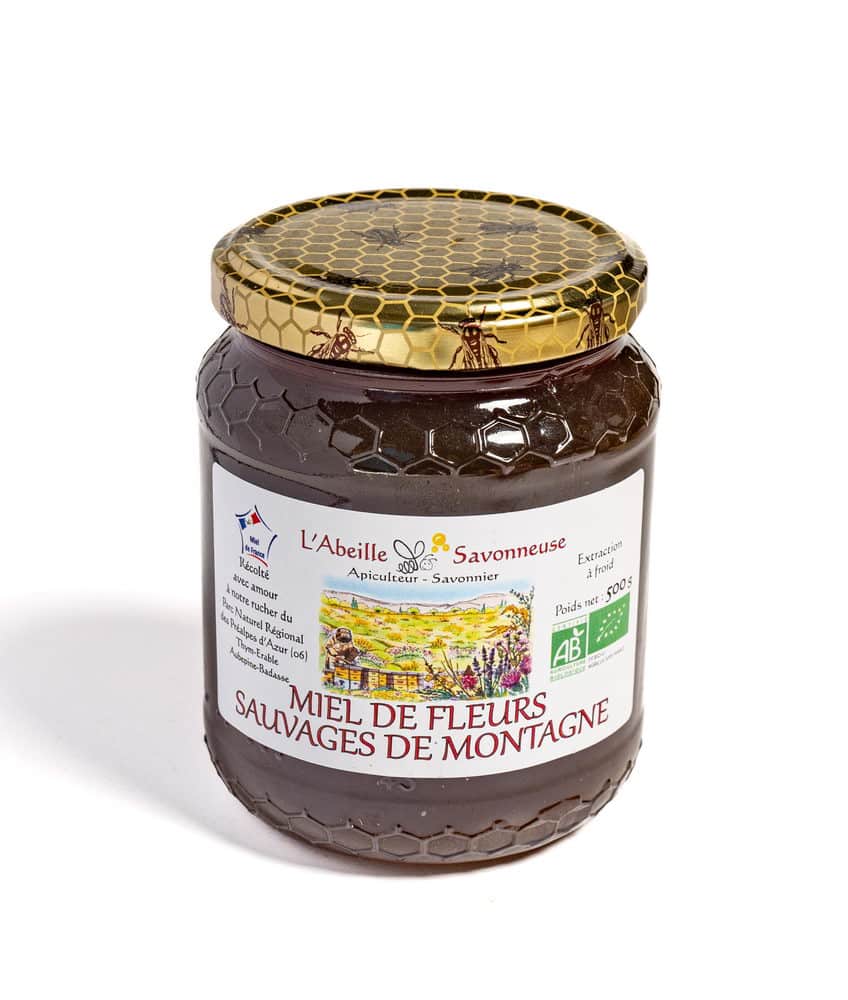 Miel de fleurs sauvages de montagne bio