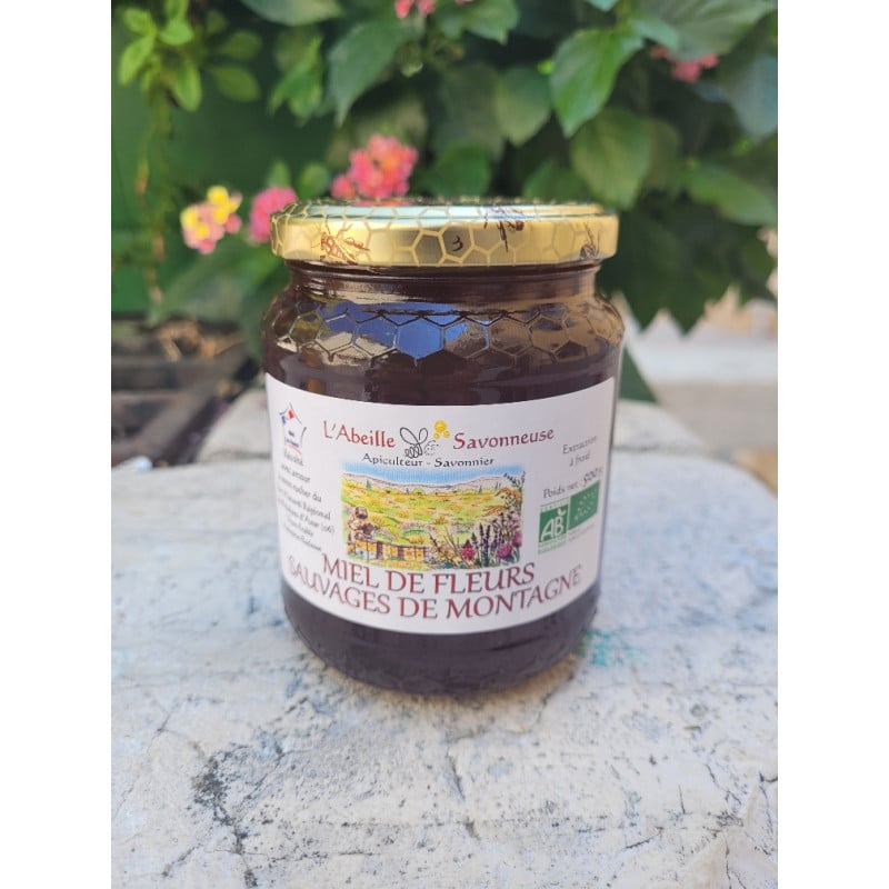 Miel de fleurs de montagne bio - L'Abeille Savonneuse