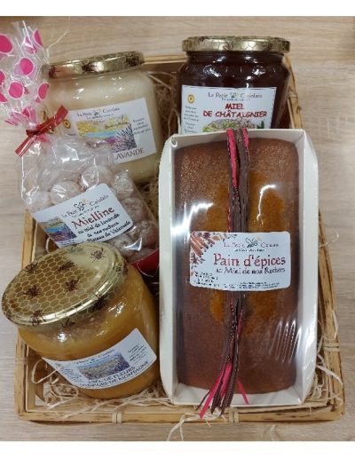 Panier garni tout au miel L'Abeille Savonneuse