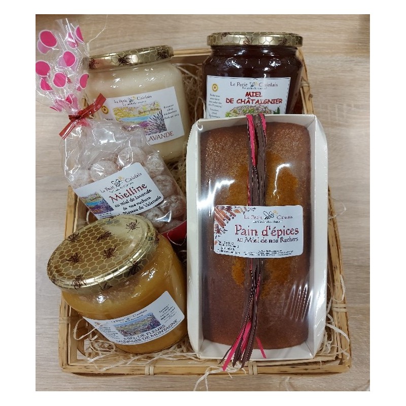 Panier garni tout au miel L'Abeille Savonneuse